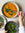 Squash soup with salsa verde and crispy sage
