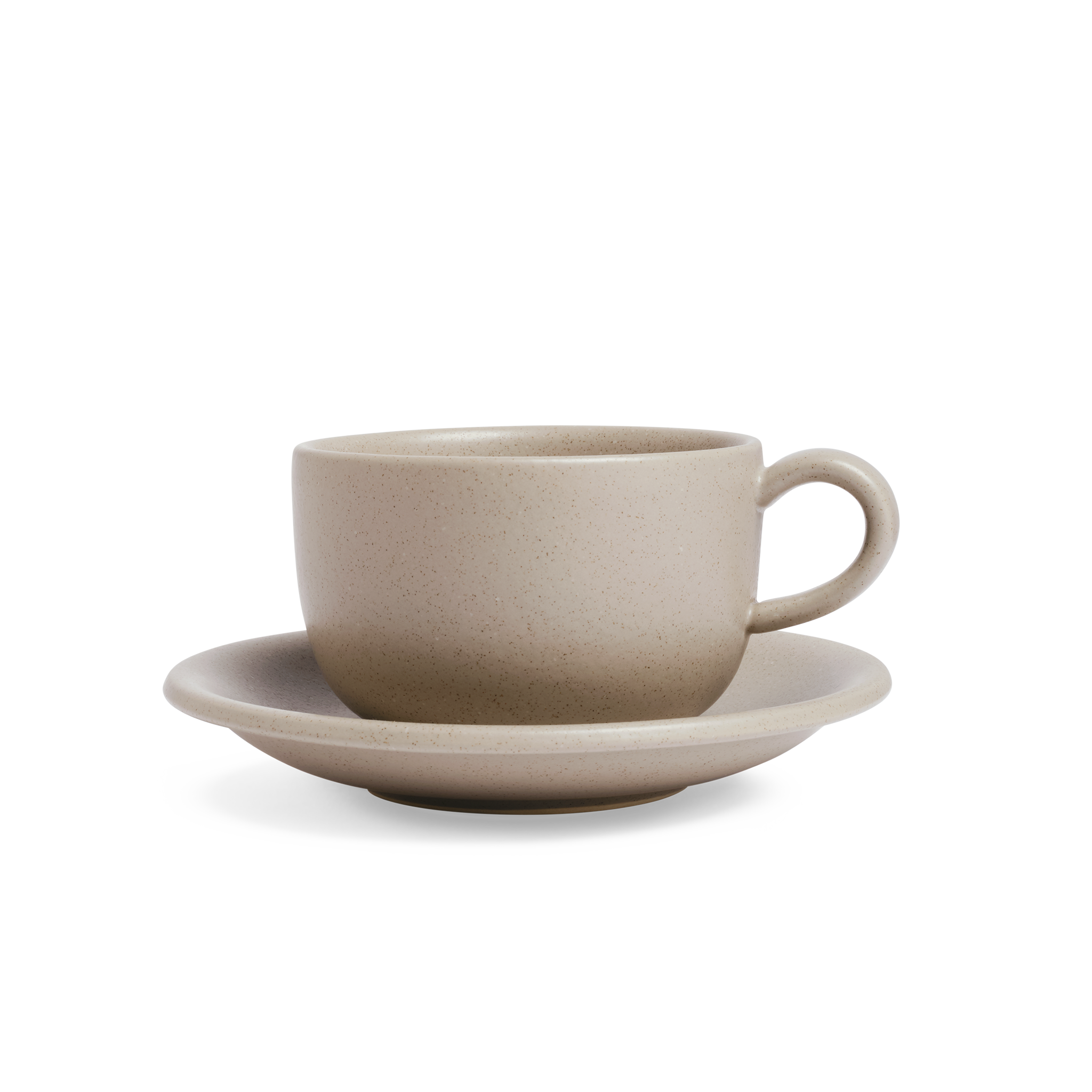 Beige Cappuccino Coffee Cup | Matt-Glazed Stoneware