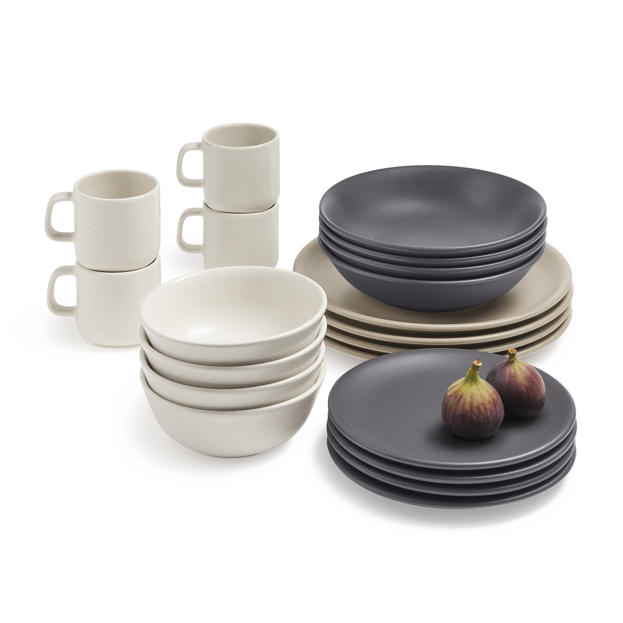 Multi colored stoneware dinnerware sets store