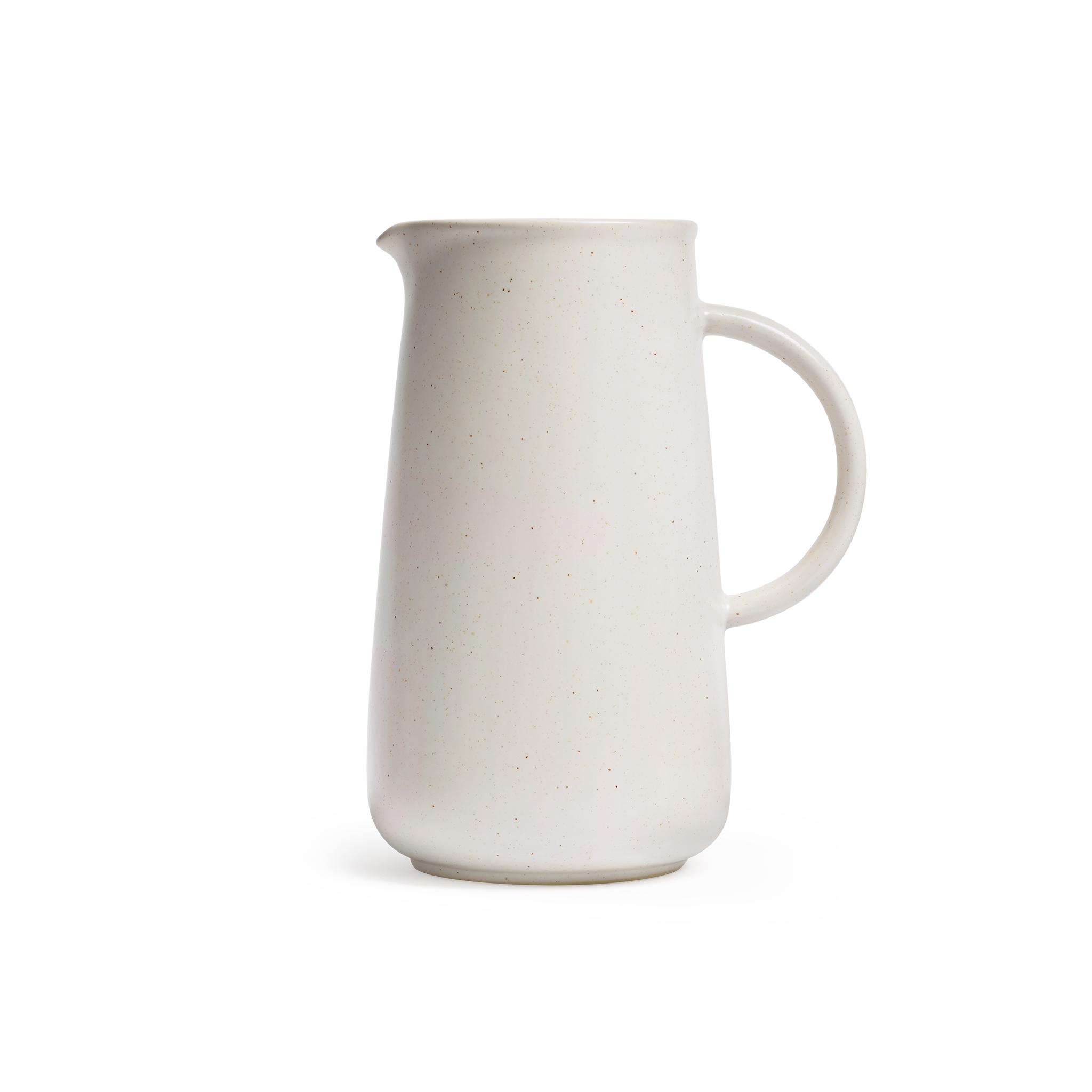 White Ceramic Pitcher & Vase White Stone Jug for Flowers & Drinks