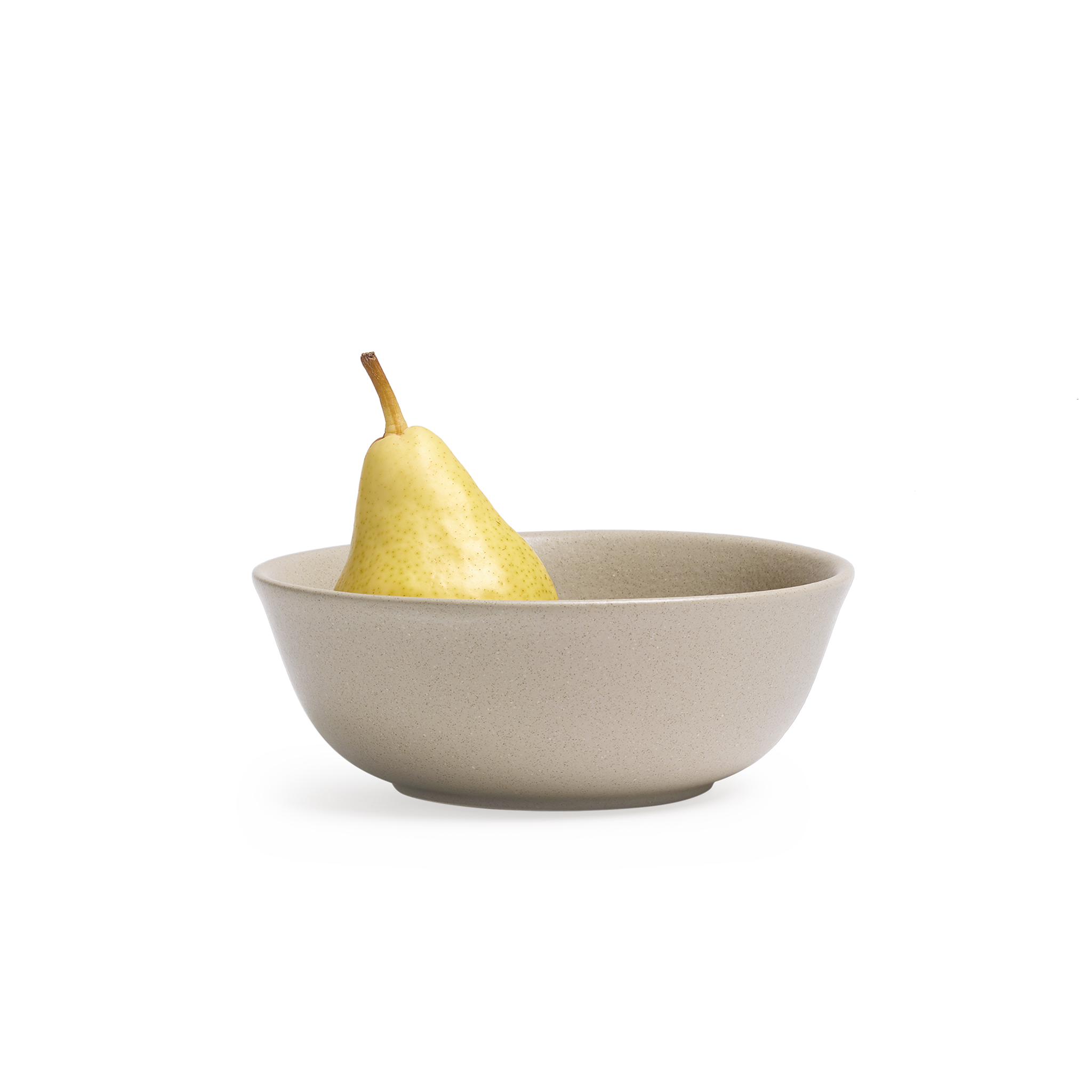 Beige Stoneware Cereal Bowls Deep Ceramic Pebble Soup Bowls Monoware