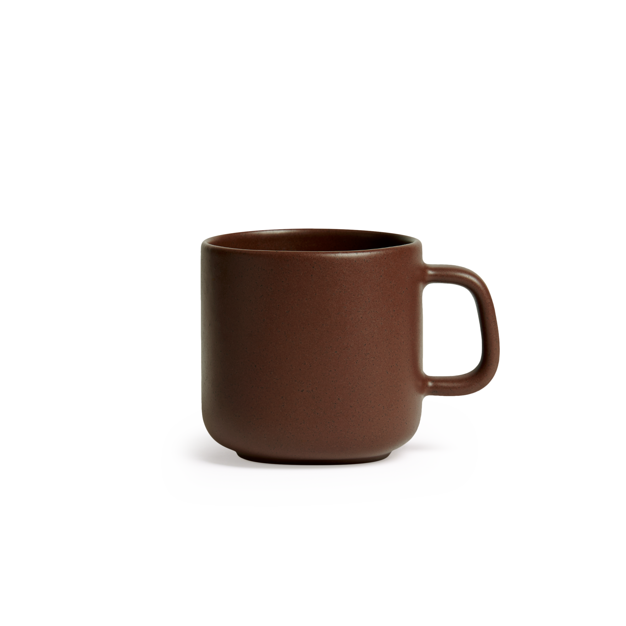 Brown Ceramic Terra Coffee Mug Matte Speckled Red Stoneware Tea Cup Monoware